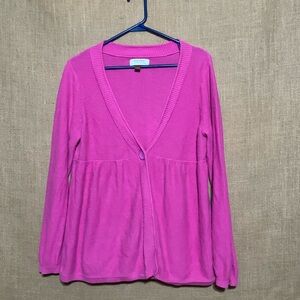Sonoma Pink Sweater Cardigan